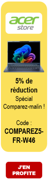 ACER : -5% avec le code COMPAREZ5-FR-W46