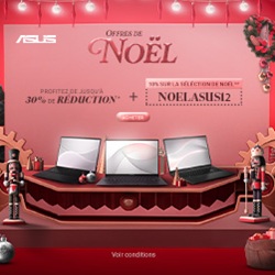 Promos Asus : 10% de remise supplémentaire avec le code NOELASUS12