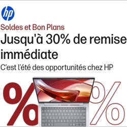 Soldes HP : jusqu'à -30%