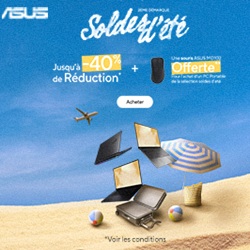 SOLDES ASUS : jusqu'à 40% de remise !
