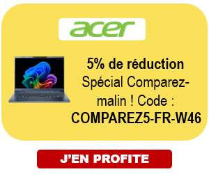 ACER : -5% avec le code COMPAREZ5-FR-W46