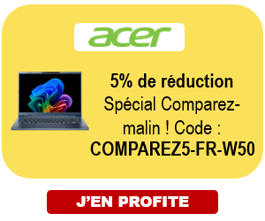 ACER : -5% avec le code COMPAREZ5-FR-W50