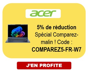ACER : -5% avec le code COMPAREZ5-FR-W7