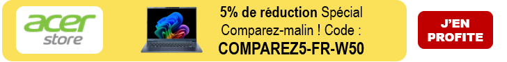 ACER : -5% avec le code COMPAREZ5-FR-W50