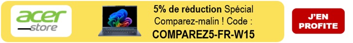 ACER : -5% avec le code COMPAREZ5-FR-W15