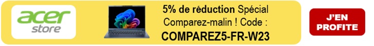 ACER : -5% avec le code COMPAREZ5-FR-W23