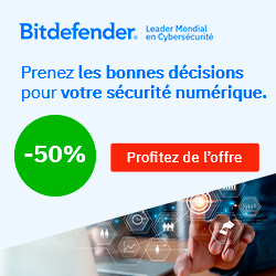 Bitdefender - meilleure offre cybersécurité