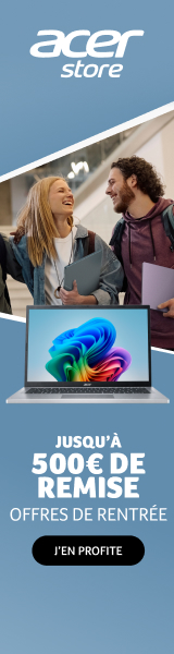 Offres de rentrée ACER : JUSQU'À 500€ DE REMISE