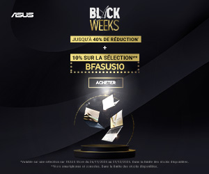 Promos Asus : 10% de remise supplémentaire avec le code BFASUS10