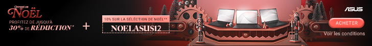 Promos Asus : 10% de remise supplémentaire avec le code NOELASUS12