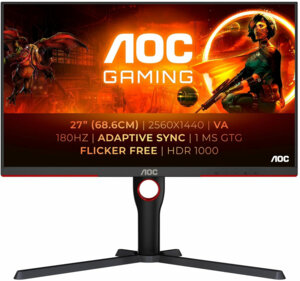 AOC Q27G3XMN/BK 27" 180 Hz QHD