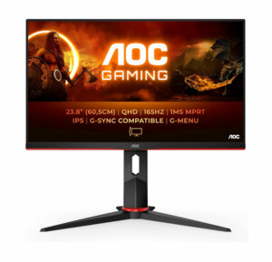 AOC Q24G2A/BK 23,8" QHD Noir et rouge
