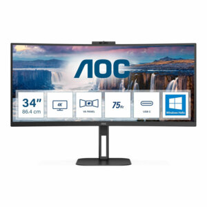 AOC 34 L CU34V5CW/BK incurvé 34" webcam