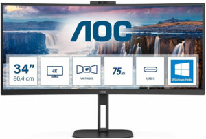 AOC 34 L CU34V5CW/BK incurvé 34" webcam
