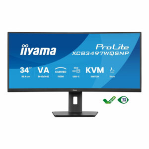 Iiyama Prolite XCB3497WQSNP-B1 34" incurvé VA 120Hz RJ45