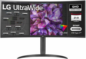 LG 34WQ75X-B 34" incurvé QHD IPS RJ45