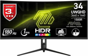 MSI MAG 342CQR E2 34" Incurvé 180 Hz UWQHD