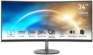 MSI PRO MP341CQ - incurvé - 34" UWQHD
