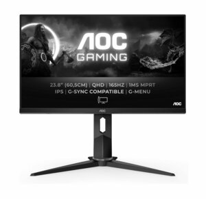 AOC Q24G2A/BK 23,8" QHD Noir et rouge