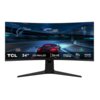 TCL 34R83Q 34" Incurvé WQHD Qled Mini LED Noir et Blanc