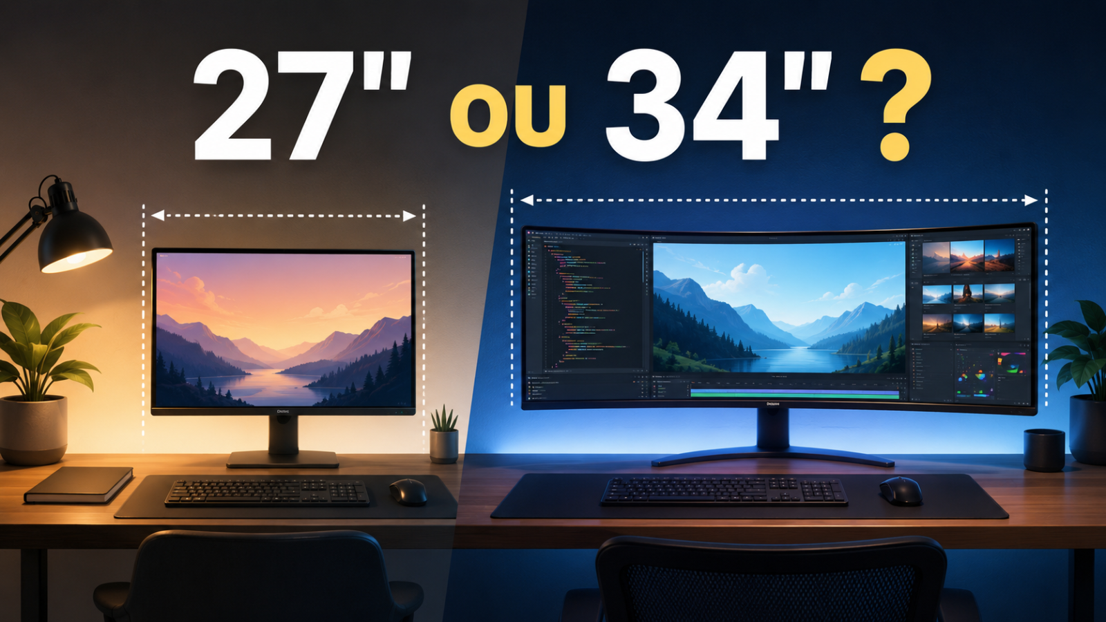 Écran 27 ou 34 pouces : quel format a le plus de sens selon votre bureau ?