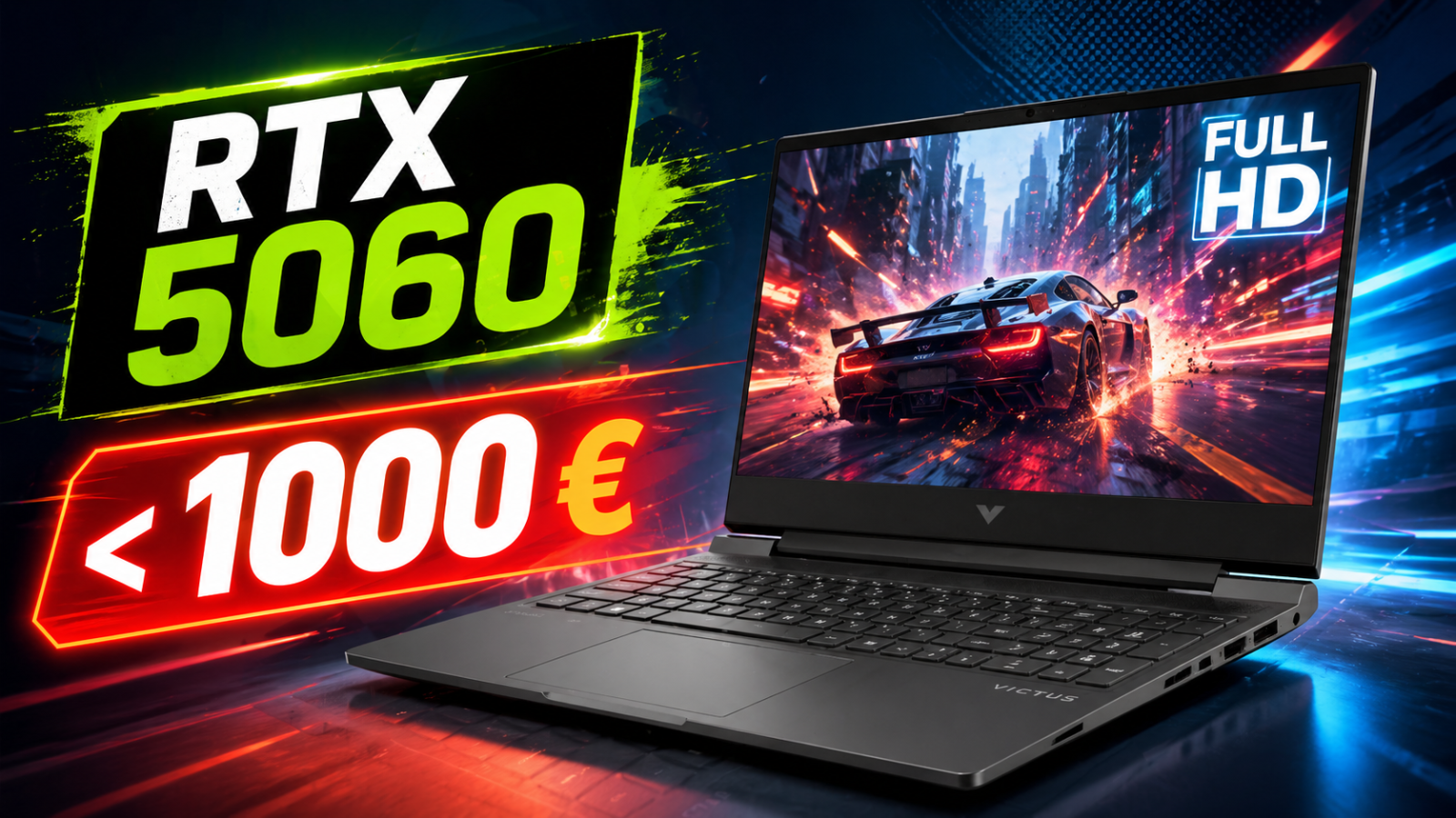 HP Victus Gaming 15-fb3012nf : une RTX 5060 sous les 1 000 € pour jouer en Full HD