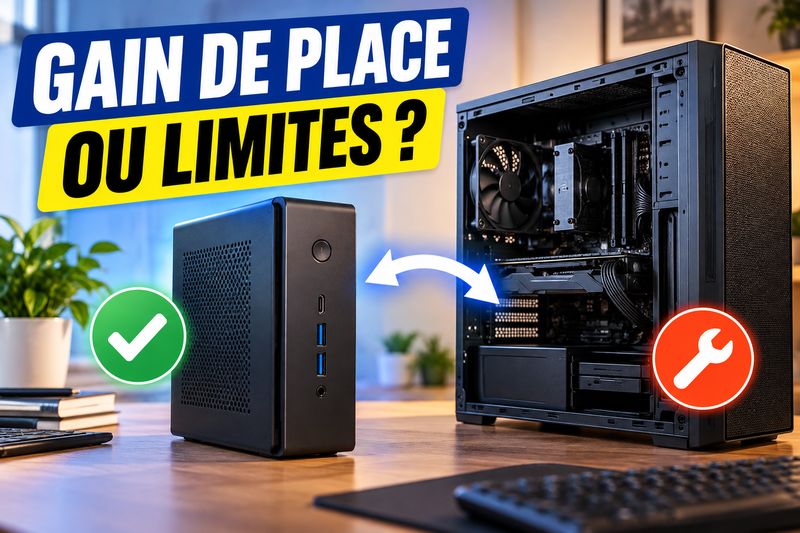 PC de bureau compact : à partir de quand le gain de place limite-t-il trop l’évolutivité ?