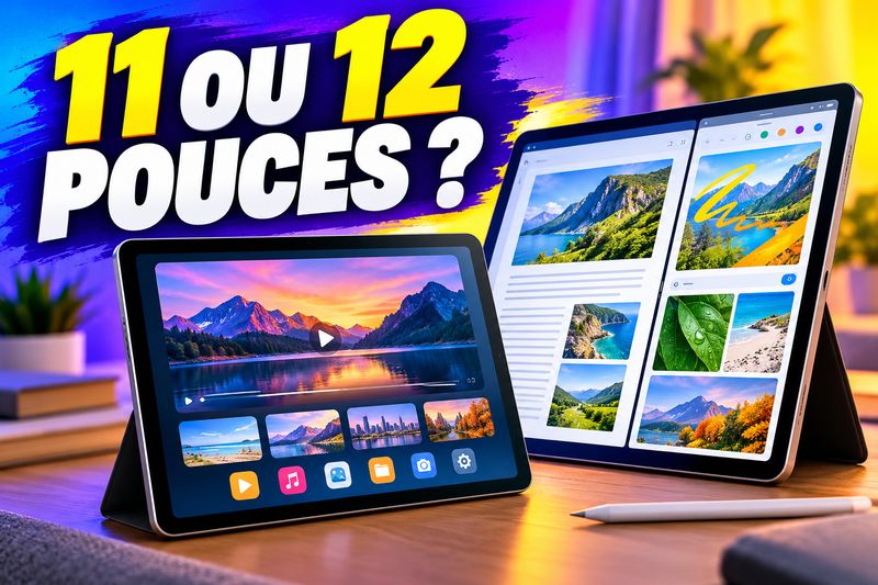 Tablette 11 pouces ou 12 pouces : quel format offre le meilleur rapport confort-prix ?