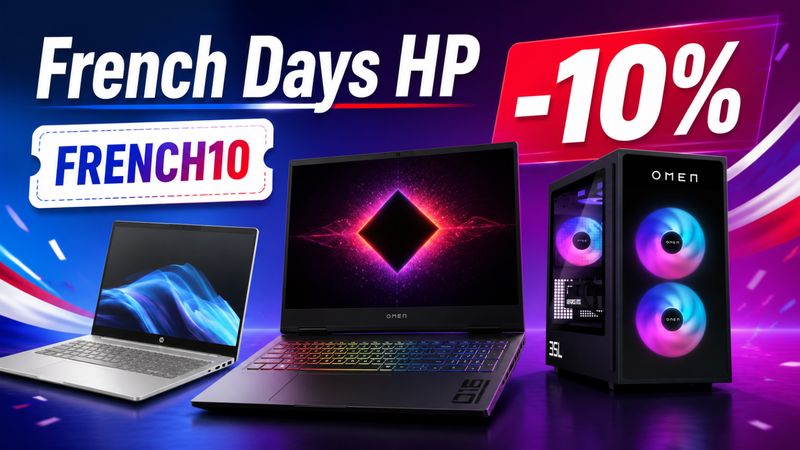 French Days HP : le code FRENCH10 fait baisser des PC OMEN, OmniBook et tours gaming