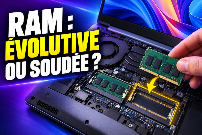 Un ou deux emplacements de RAM : pourquoi l’évolutivité de la mémoire mérite d’être vérifiée avant l’achat ?