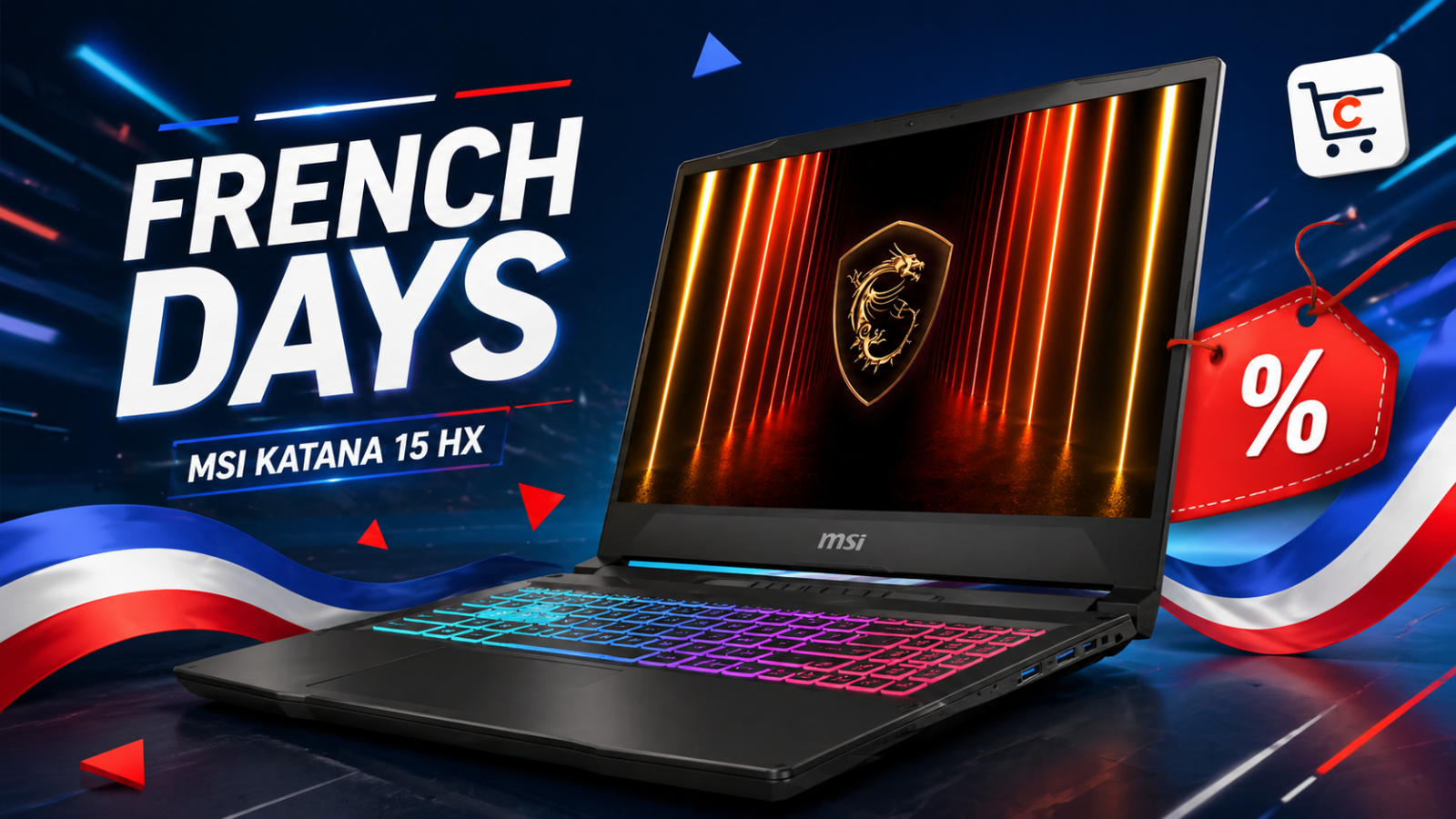 French Days : le MSI Katana 15 HX avec RTX 5060 repéré à 1 524,99 € chez Cdiscount