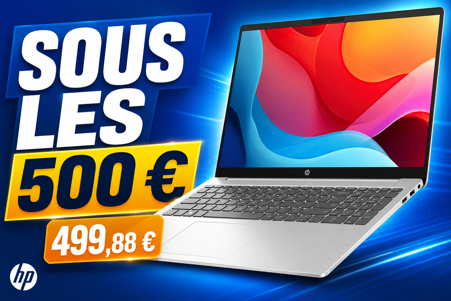 HP OmniBook 3 16-bz0015nfx à 499,88 € : le 16 pouces avec 16 Go de RAM passe sous les 500 €