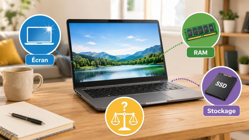 PC portable pas cher pour la maison : faut-il privilégier l’écran, la RAM ou le stockage ?