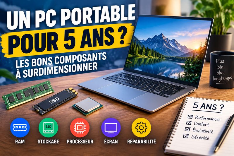 Acheter un PC portable pour cinq ans : quels composants faut-il surdimensionner ?