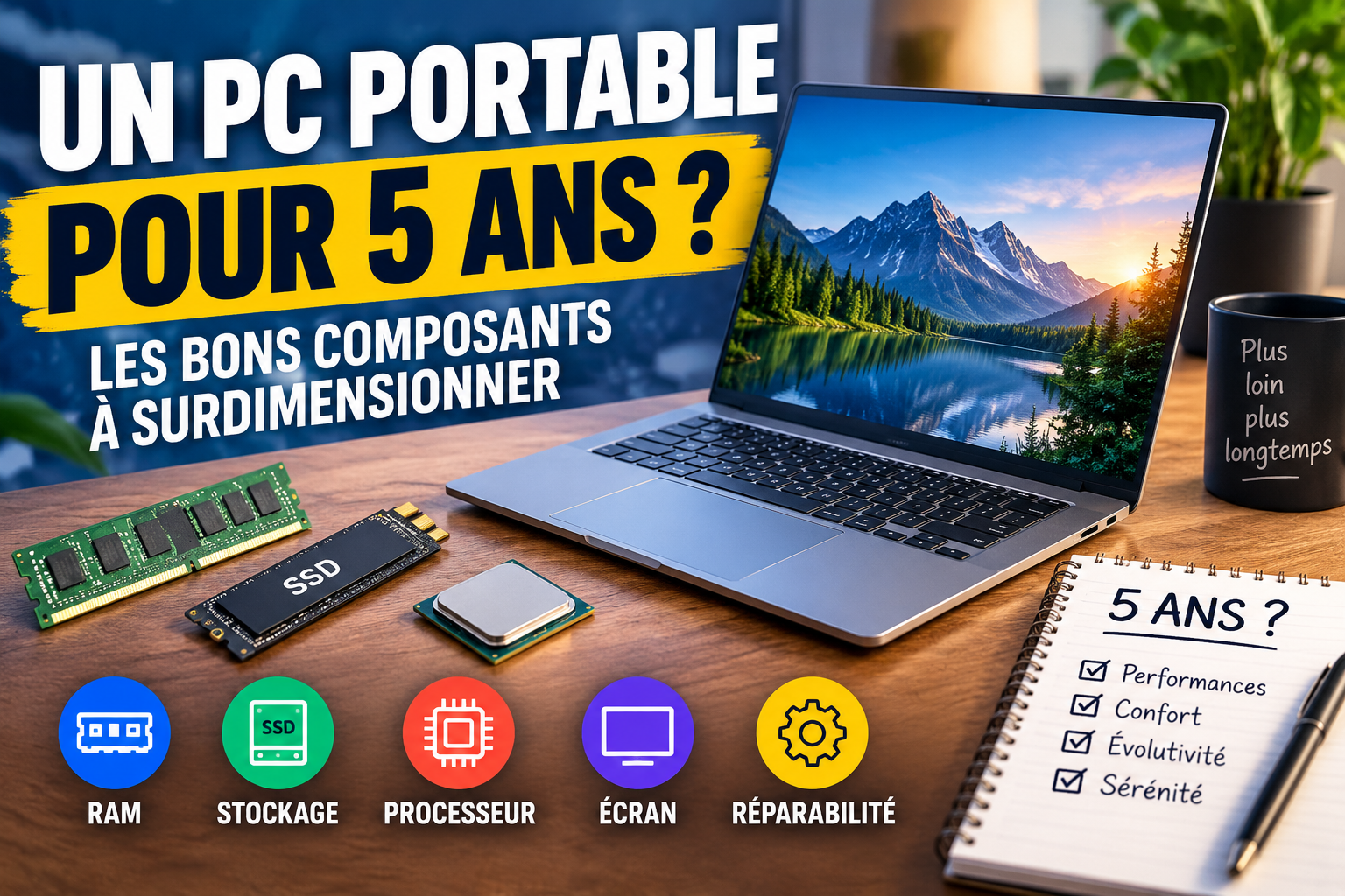 Acheter un PC portable pour cinq ans : quels composants faut-il surdimensionner ?