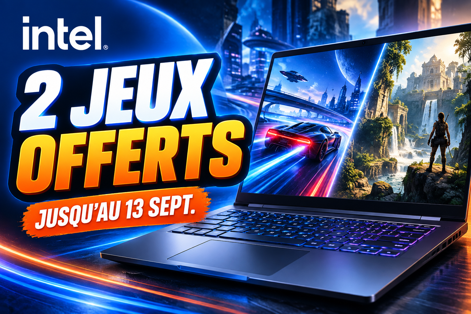 Intel Gamer Days 2026 : deux jeux offerts avec certains PC gaming Intel jusqu’au 13 septembre