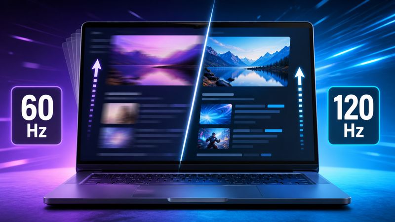 120 Hz sur un ordinateur portable : quand voit-on vraiment la différence ?