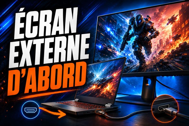 Quel PC portable gamer choisir pour jouer surtout sur un écran externe ?