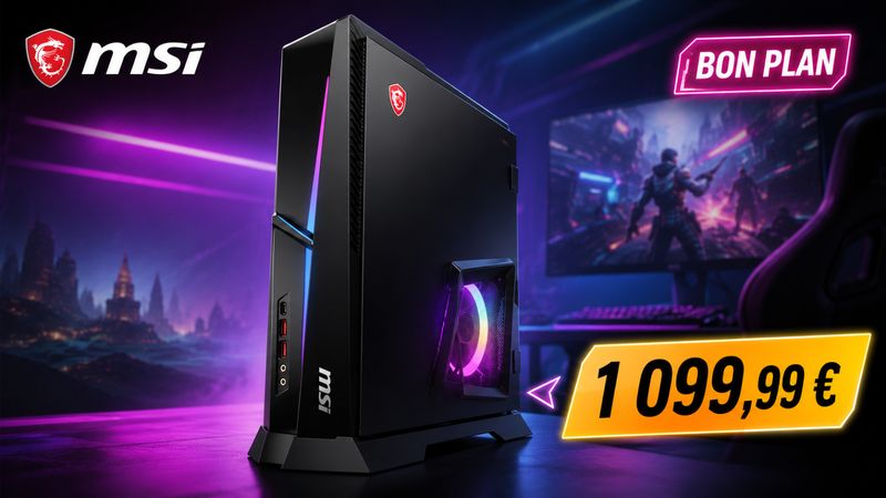 Le PC gamer compact MSI MPG Trident AS AI avec RTX 5060 tombe à 1 099,99 €
