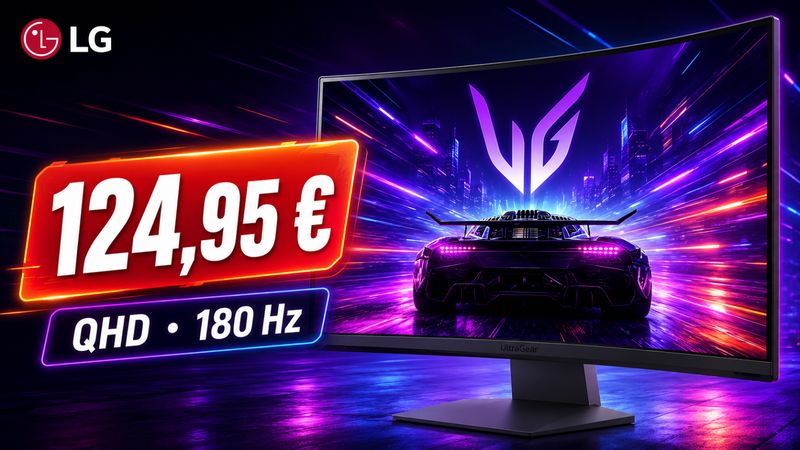 Le LG UltraGear 27GS60QC-B tombe à 124,95 € : un écran QHD incurvé 180 Hz à prix très agressif
