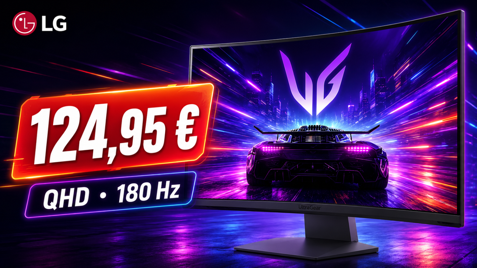 Le LG UltraGear 27GS60QC-B tombe à 124,95 € : un écran QHD incurvé 180 Hz à prix très agressif