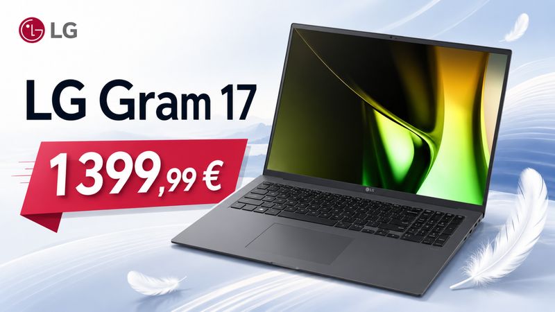 Le LG Gram 17 tombe à 1 399,99 € : un grand 17 pouces léger et très bien équipé