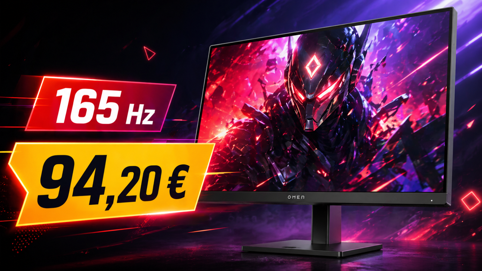 HP OMEN 24 780D9AA à 94,20 € : un écran gaming 165 Hz qui passe sous les 100 €