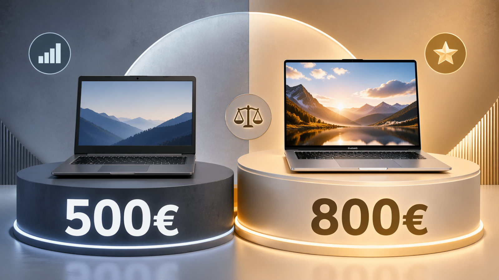 500 € ou 800 € pour un PC portable : que gagne-t-on vraiment ?