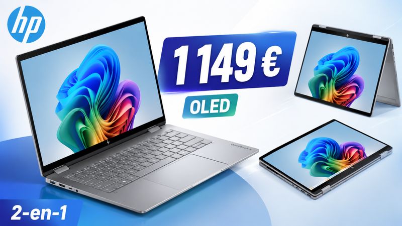 Le HP OmniBook X Flip 14 OLED tombe à 1 149 € : un 2-en-1 premium beaucoup plus tentant