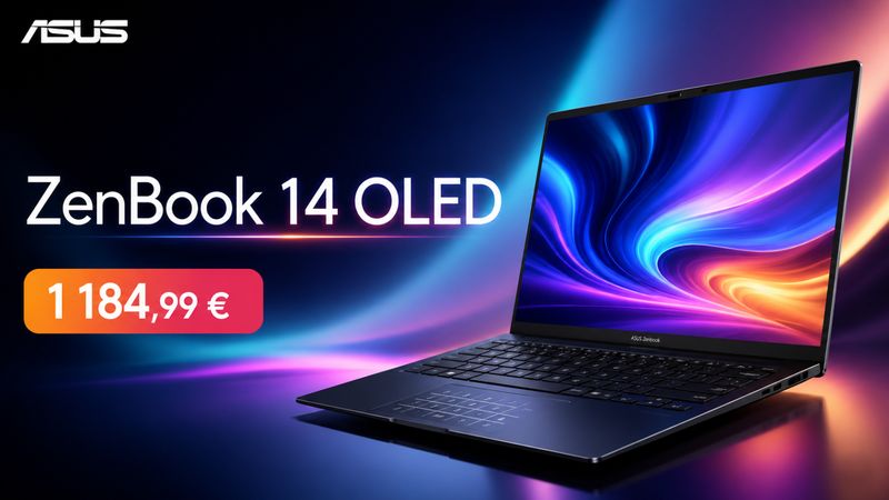 L’Asus ZenBook 14 OLED UM3406GA-QD2839W passe à 1 184,99 € avec code : un 14 pouces OLED premium bien équipé