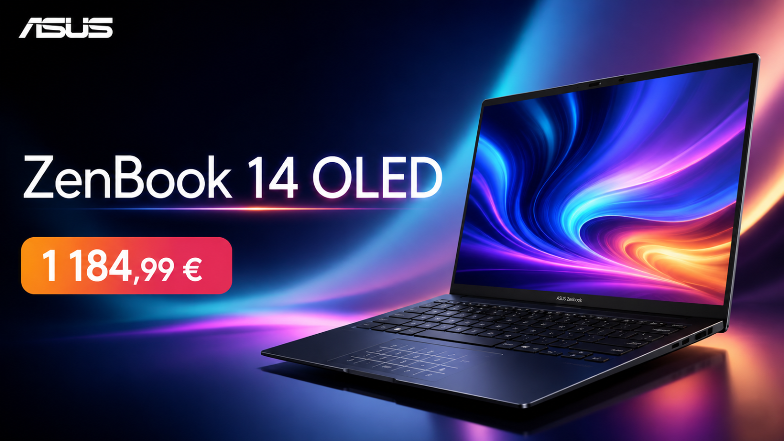 L’Asus ZenBook 14 OLED UM3406GA-QD2839W passe à 1 184,99 € avec code : un 14 pouces OLED premium bien équipé