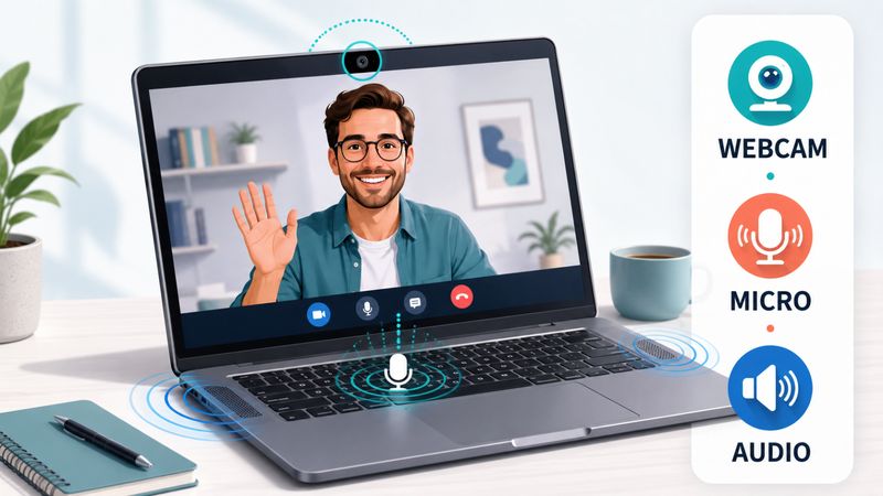 Webcam, micro, haut-parleurs : les détails sous-estimés d’un portable bureautique
