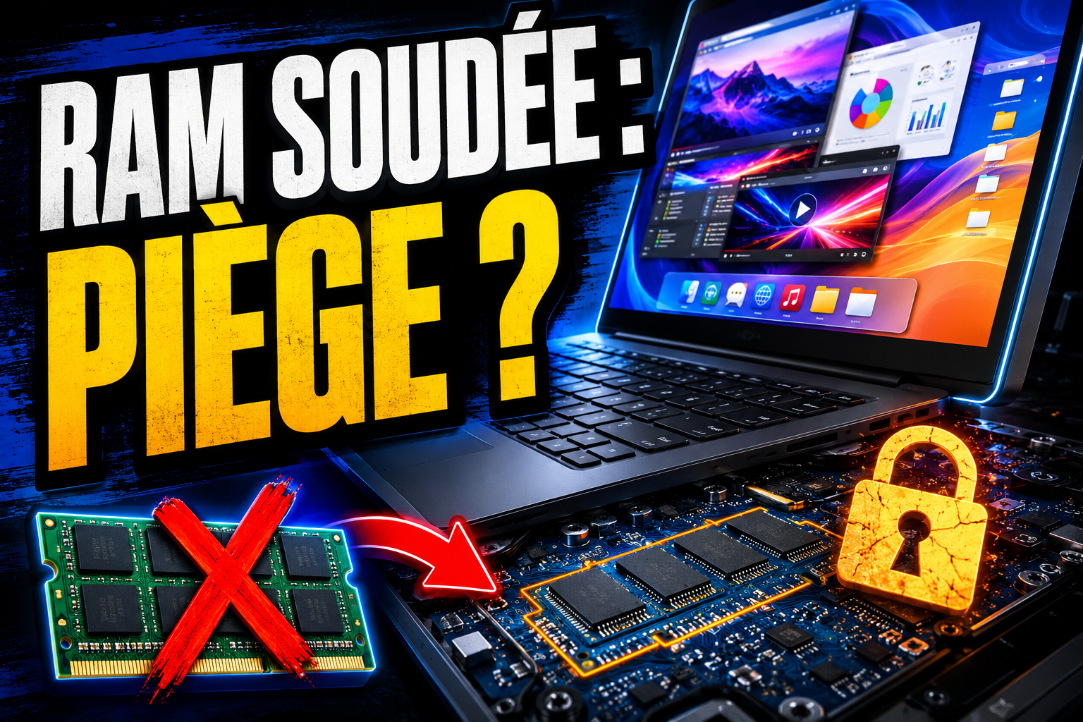 RAM soudée sur un PC portable pas cher : pourquoi ce détail peut coûter cher à long terme ?