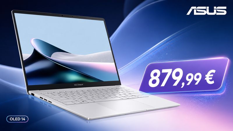 L’Asus ZenBook 14 OLED chute à 879,99 € : un ultraportable premium qui passe sous les 900 €